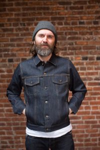 chamarra mezclilla raw denim