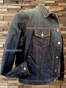 chamarra mezclilla raw denim